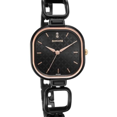 Sonata Women Brass Dial & Stainless...