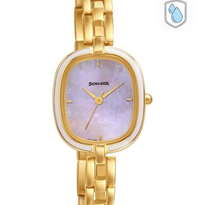 Sonata Women Gold-Toned Analogue Watch 8...