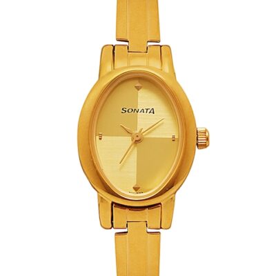 Sonata Women Gold-Toned Analogue Watch N...