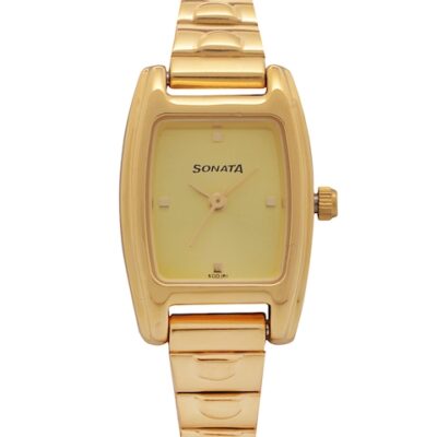 Sonata Women Gold-Toned Analogue Watch N...