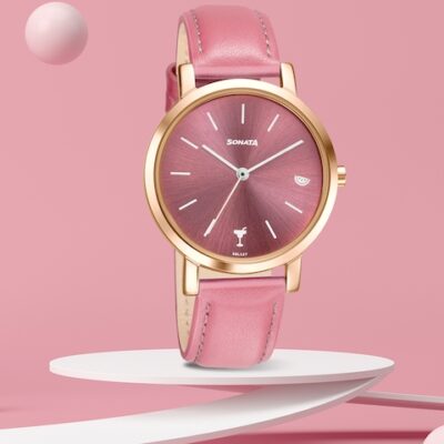 Sonata Women Pink Analogue Watch 8164WL0...