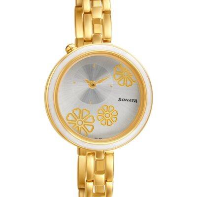 Sonata Women Silver-Toned & Gold-To...