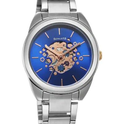 Sonata Women Unveil 2.0 Printed Dial Bracelet Style Straps Analogue Watch 8182KM03