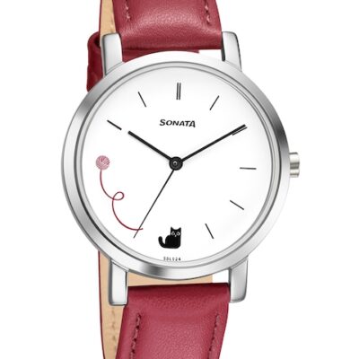 Sonata Women White Analogue Watch 8164SL...
