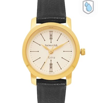 Sonata Women White Analogue Watch 87018Y...