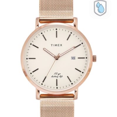 Timex Men Beige Analogue Watch – T...