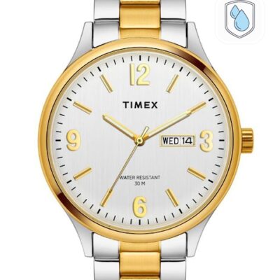 Timex Men Brass Dial & Stainless St...
