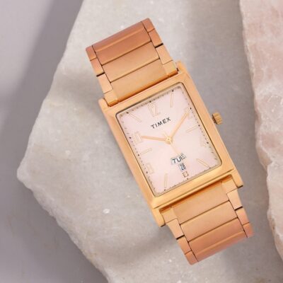Timex Men Champagne Analogue Watch ̵...