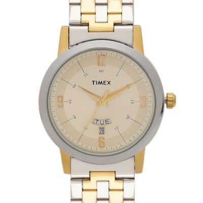 Timex Men Champagne Analogue Watch ̵...