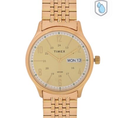 Timex Men Champagne Analogue Watch ̵...