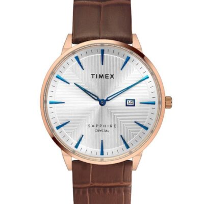 Timex Men Dial & Leather Straps Ana...