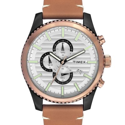 Timex Men Silver-Toned Analogue Watch &#...