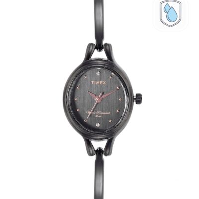 Timex Women Black Analogue Watch –...