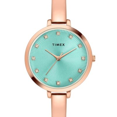 Timex Women Brass Dial & Stainless ...