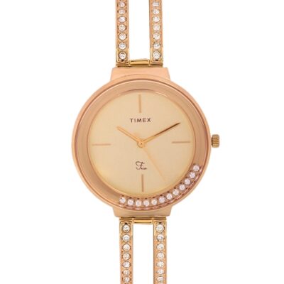 Timex Women Champagne Analogue Watch ...