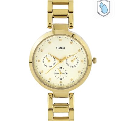 Timex Women Champagne Multifunction Analogue Watch – TW000X208