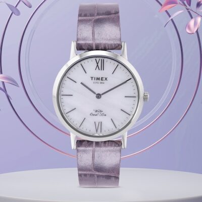 Timex Women Off-White Analogue Watch TWEL12600