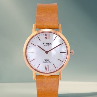 Timex Women Off-White Analogue Watch TWEL12605