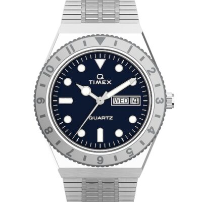 Timex Women Patterned Dial & Stainl...