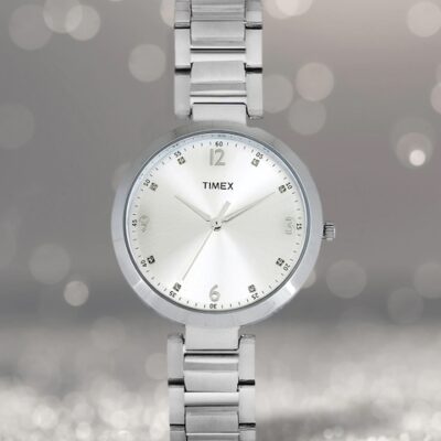 Timex Women Silver-Toned Analogue Watch ...