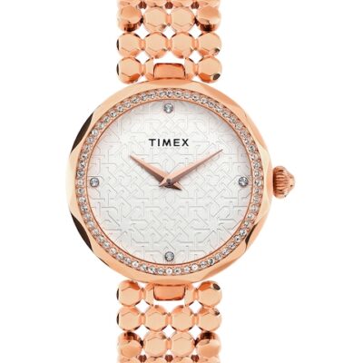 Timex Women Silver-Toned Analogue Watch ...