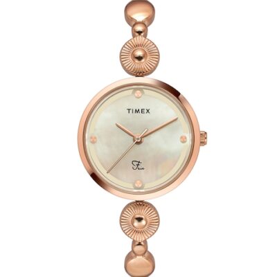 Timex Women Stainless Steel Bracelet Style Straps Analogue Watch TWEL18201