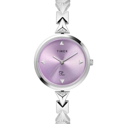Timex Women Stainless Steel Bracelet Style Straps Analogue Watch TWEL18300