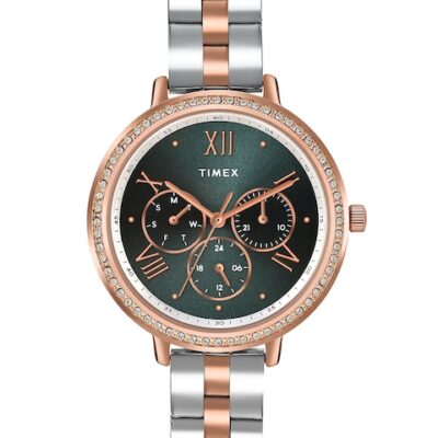 Timex Women Water Resistance Stainless Steel Multi Function Analogue Watch TW000Z501