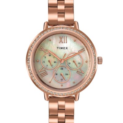 Timex Women Water Resistance Stainless Steel Multi Function Analogue Watch TW000Z504