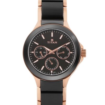 Titan Ceramics Men Black Analogue watch ...