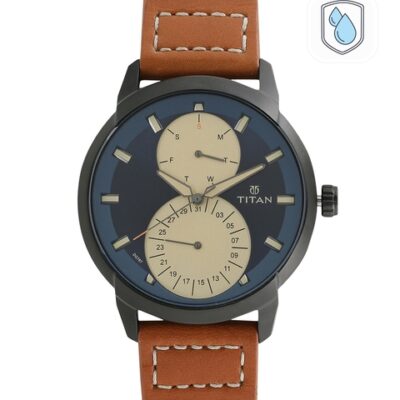 Titan Gents Purple Men Blue Analogue wat...