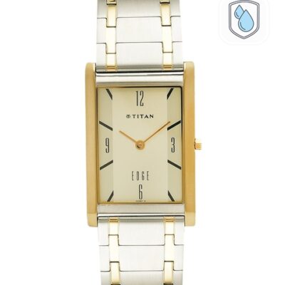 Titan Men Beige Analogue Watch