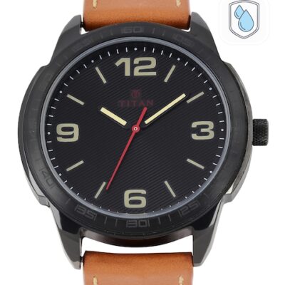 Titan Men Black Dial Watch 1585NL02