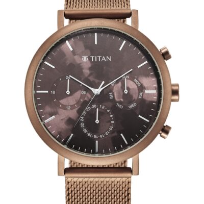 Titan Men Brown Mother of Pearl & B...