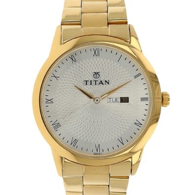 Titan Men Silver-Toned Analogue Watch 15...