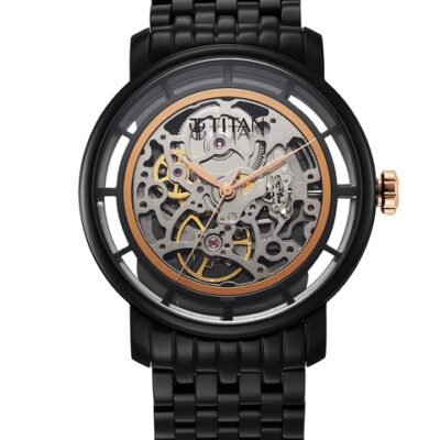Titan Men Skeleton Dial & Stainless...
