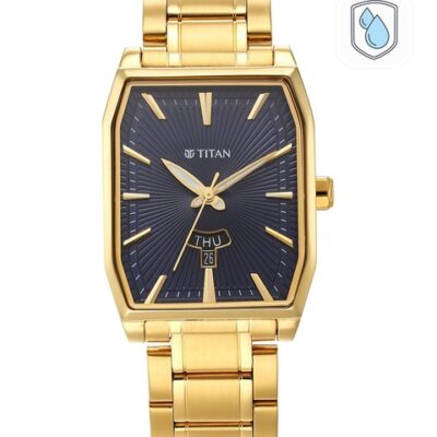 Titan Men Stainless Steel Bracelet Style Straps Analogue Watch 1876YM03
