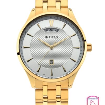 Titan Men White Analogue Watch