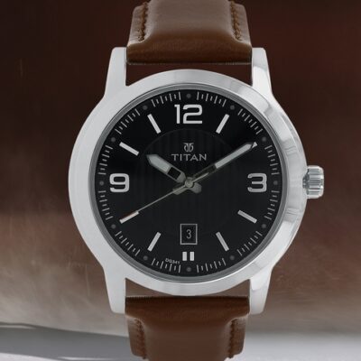 Titan New Gents Men Black Analogue watch NL1730SL02