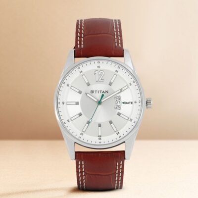 Titan Octane Men Silver-Toned Dial Watch...