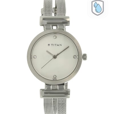 Titan Purple Women Silver Analogue watch...