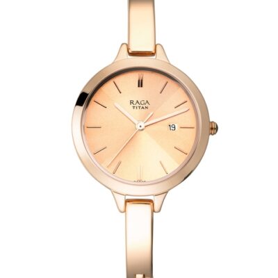 Titan Raga Viva Women Gold Analogue watc...