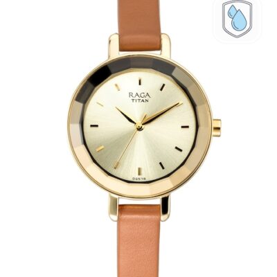 Titan Raga Women Muted Gold-Toned Analog...