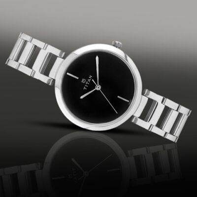 Titan Women Black Dial Watch