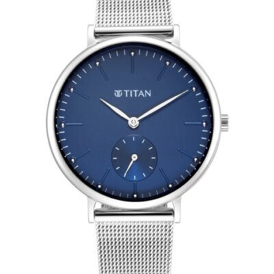 Titan Women Blue Brass Dial & Steel...