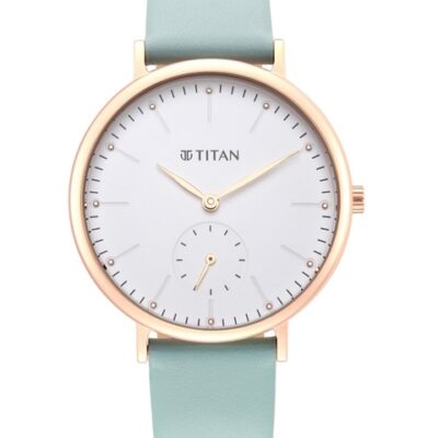 Titan Women Dial & Leather Straps A...