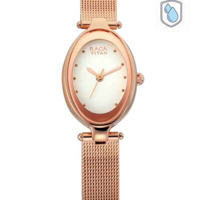 Titan Women Rose Gold Analogue Watch 247...
