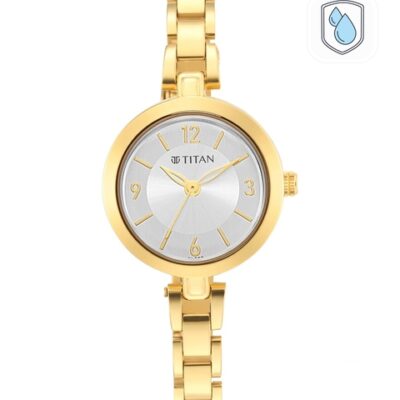 Titan Women Silver-Toned Brass Mother of...