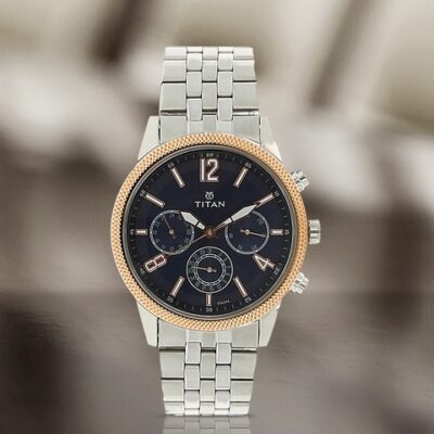 Titan Workwear Men Blue Analogue watch NL1734KM01