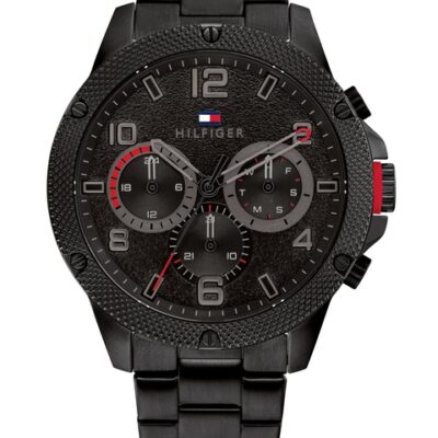 Tommy Hilfiger Men Patterned Dial Stainless Steel Bracelet Style Analogue Watch TH1792030